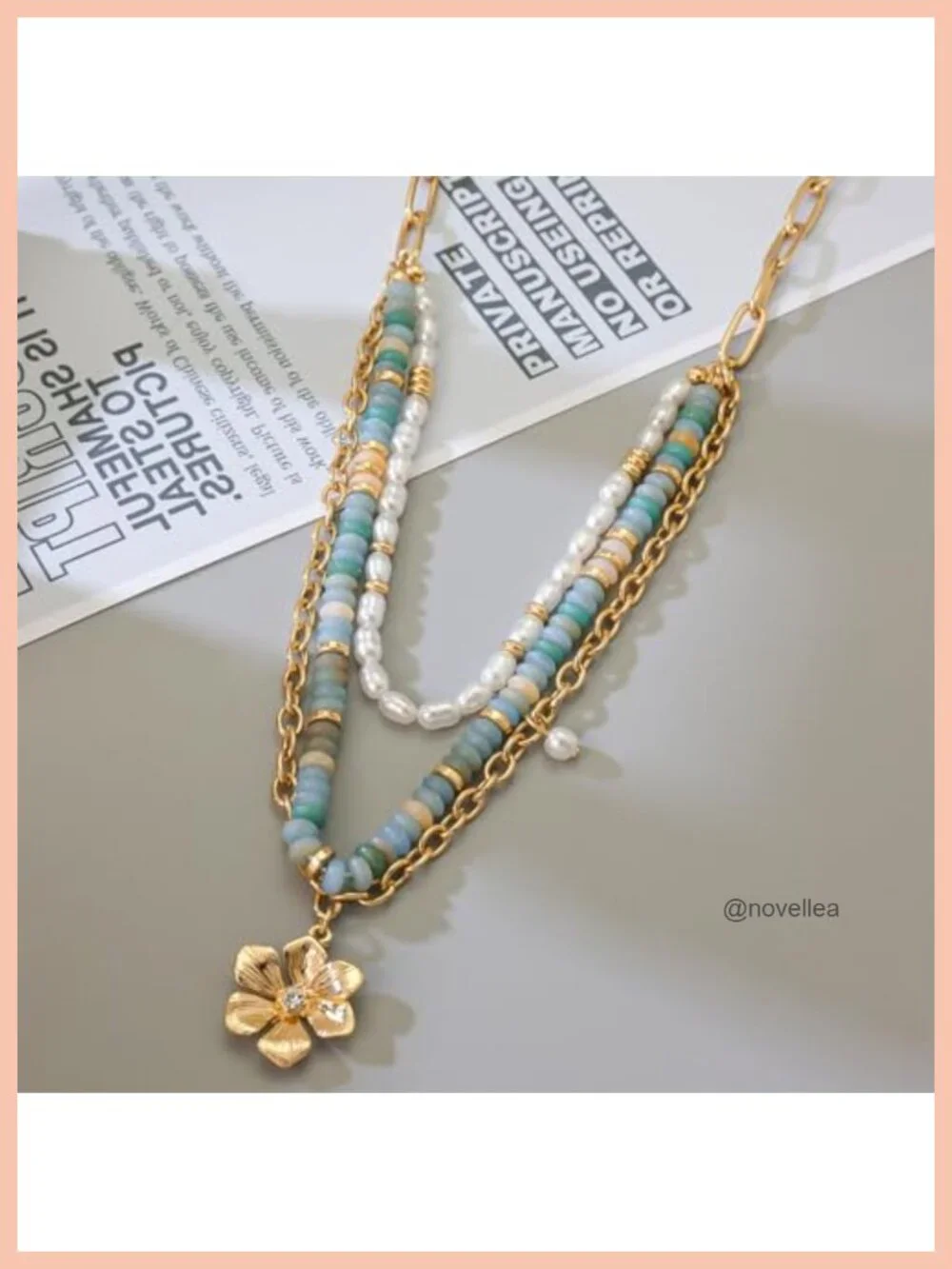 N/A layered necklace